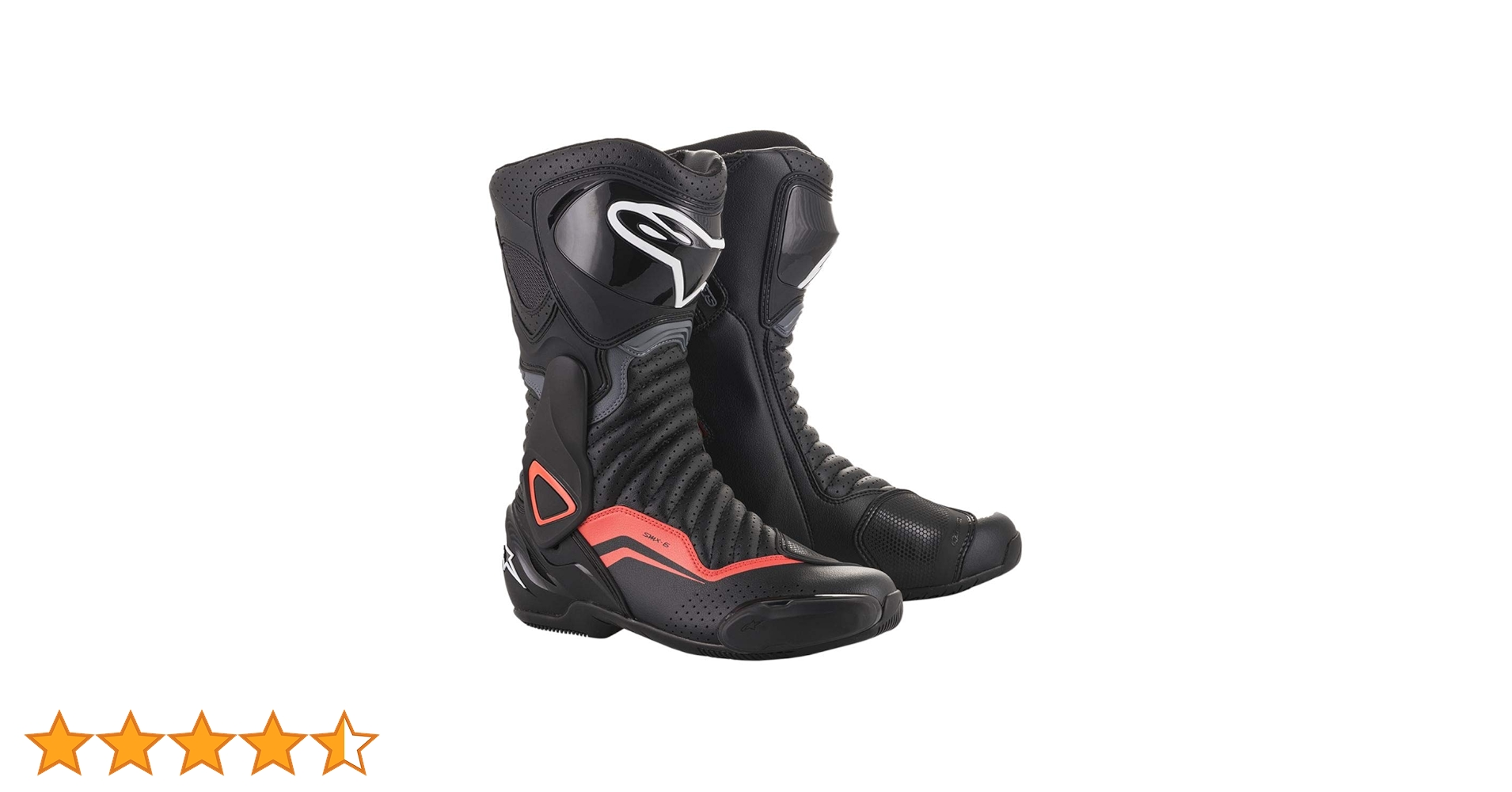 美品　アルパインAlpinestars SMX-6 バイク用ブーツ 黒/赤/白 アルパインスターズ ALPINESTARS アルパインスター SMX-6 V2